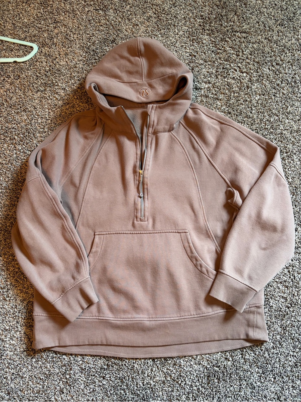 Lululemon Scuba Oversized Hoodie Half Zip *Long XL/XXL Taupetastic